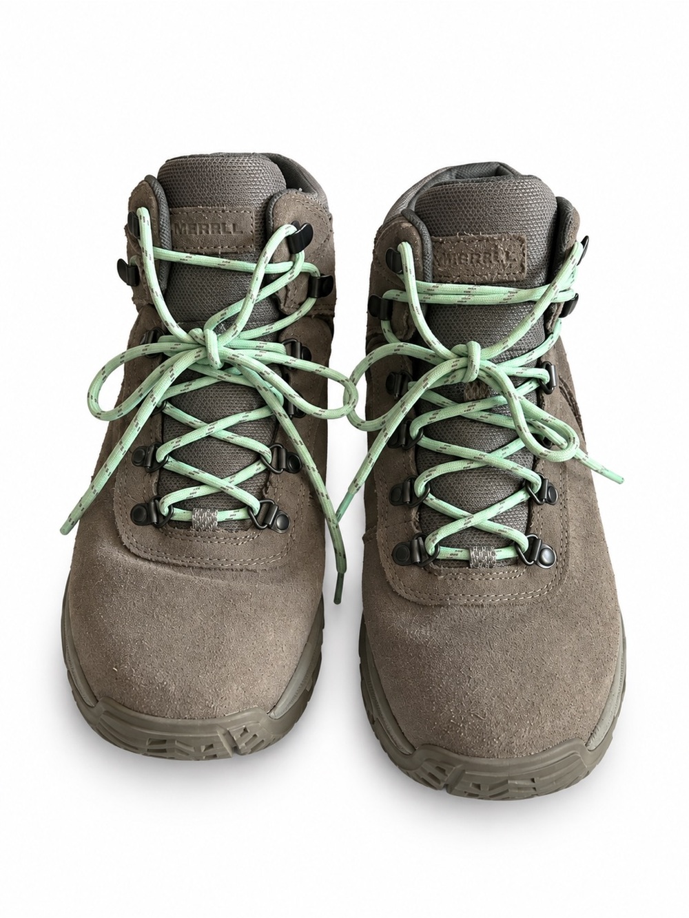 Merrell Erie Mid Waterproof Hiking Boots Charcoal Womenโs Size 11